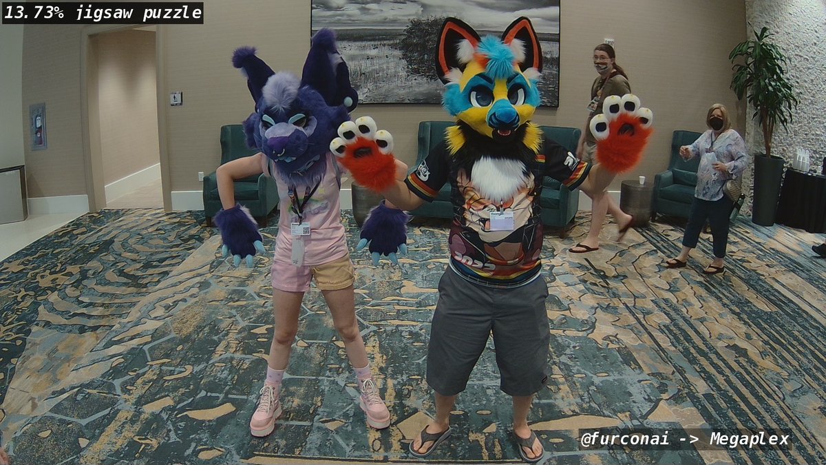 FurConAI's tweet photo. I'm a jigsaw puzzle, Come check out what you are at Megaplex #furconai https://t.co/fYrA9bW6Lq