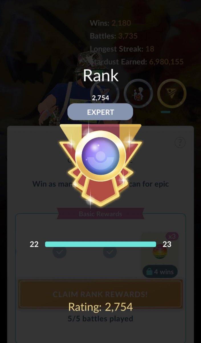 1JulianB_'s tweet image. Just like that! 19-6 today in element cup 😎

Another gain 250 ELO this time and in 2 days have reached my season high Expert rank🔥

#legendpush #pvp #gbl #pokemongo