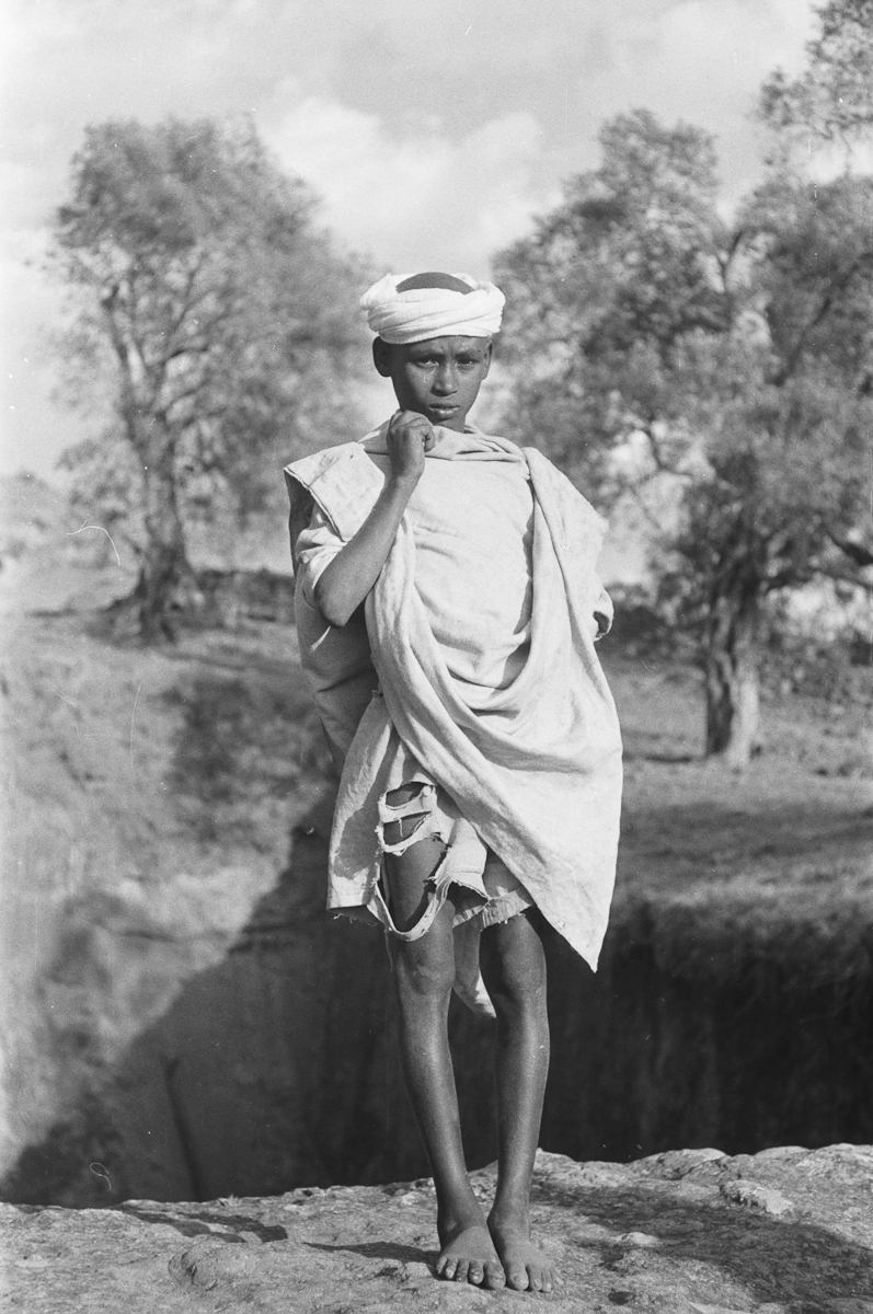 biniamhirut's tweet image. Portrait of a deacon, Lalibela 1959