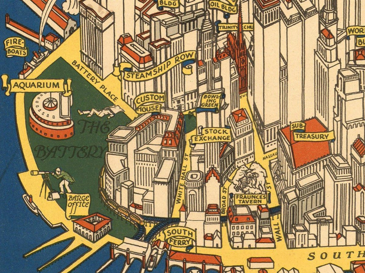 「グレート・ギャツビーが書かれた頃のニューヨーク・シティ(1926年)。Fraun」|西川秀和のイラスト