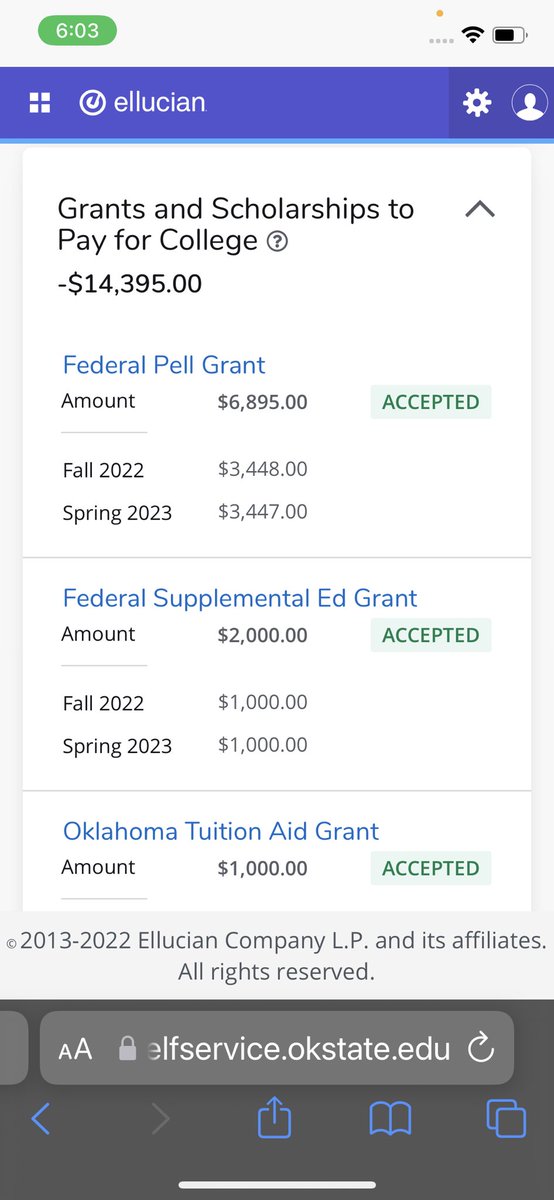 mr_dawnmd's tweet photo. These how much my need based and merit based scholarships stack up to 😭

Im basically get paid this much just to study 😭 https://t.co/tZROeRcvOR