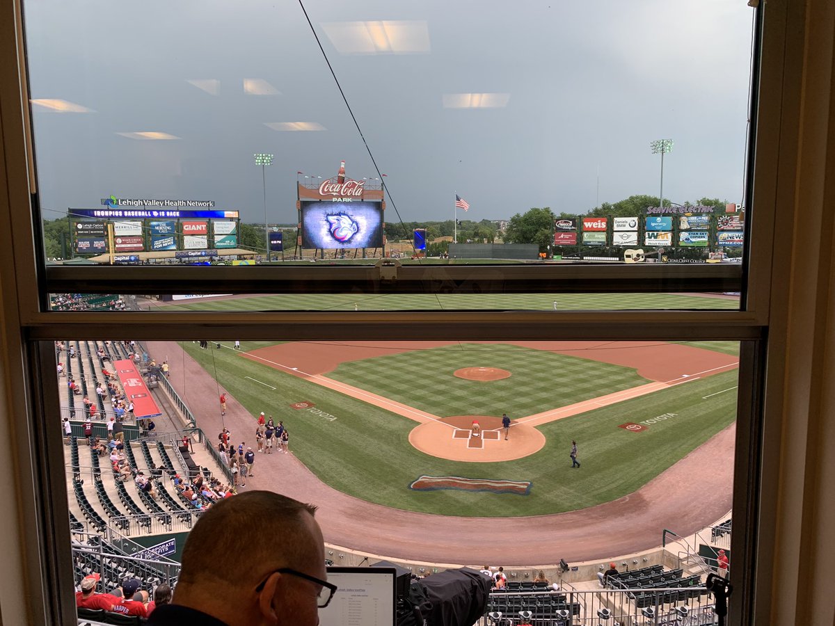 Here at the old stomping grounds! At <a href="/IronPigs/">Lehigh Valley IronPigs</a>    Boy have I missed everyone. Great to be here. Go Pigs!
#gopigs #milb #vo #baseball
