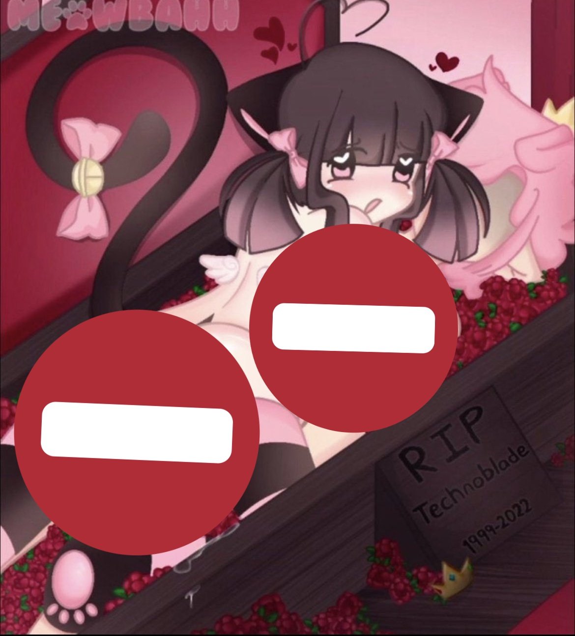 Meowbahh Technoblade fan art