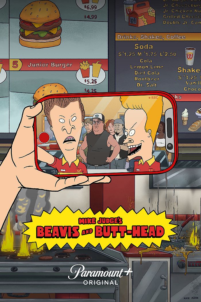 MorganS01064600's tweet photo. There like Streaming. Or Something. Those 2 dumb teens are back in Mike Judge’s reboot og Beavis and Butt-Head Now Streaming on #ParamountPlus. I don't know why I did this. #animation #BeavisAndButthead https://t.co/YovNycY5XF