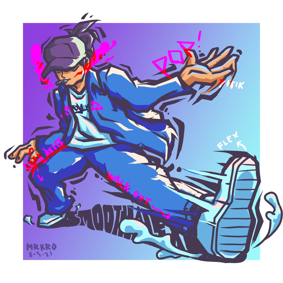 markuroarts's tweet photo. GM! just trying a different style and making art for my friends starting with @smoothalex4  wearing Stylez Apparel

#art #anime #popping https://t.co/0O0B49OmoZ