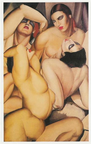 rabihalameddine's tweet photo. Tamara de Lempicka, Group of Four Nudes, 1925 https://t.co/hERZfyLB0L