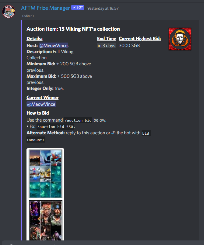 A_LIE_RETWEETED (@thegramophone1) on Twitter photo MESSAGE:
Auction in our discord for 15, yes 15 vikings from a channel of history <a href="/LordJimXRP/">🇧🇻 LordJim 🇳🇱</a> frontend.sparklesbeta.com/collection/0xa… MESSAGE:
Auction in our discord for 15, yes 15 vikings from a channel of history <a href="/LordJimXRP/">🇧🇻 LordJim 🇳🇱</a> frontend.sparklesbeta.com/collection/0xa…