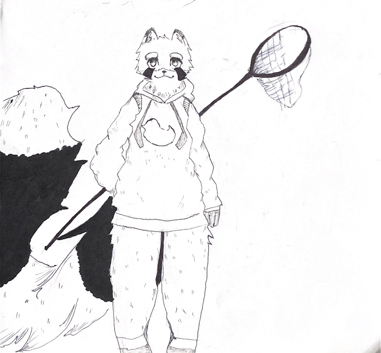 drew <a href="/DoopieTheDoop/">Doopie</a> 's fursona really had fun drawing it!

#art #furryartwork #furry