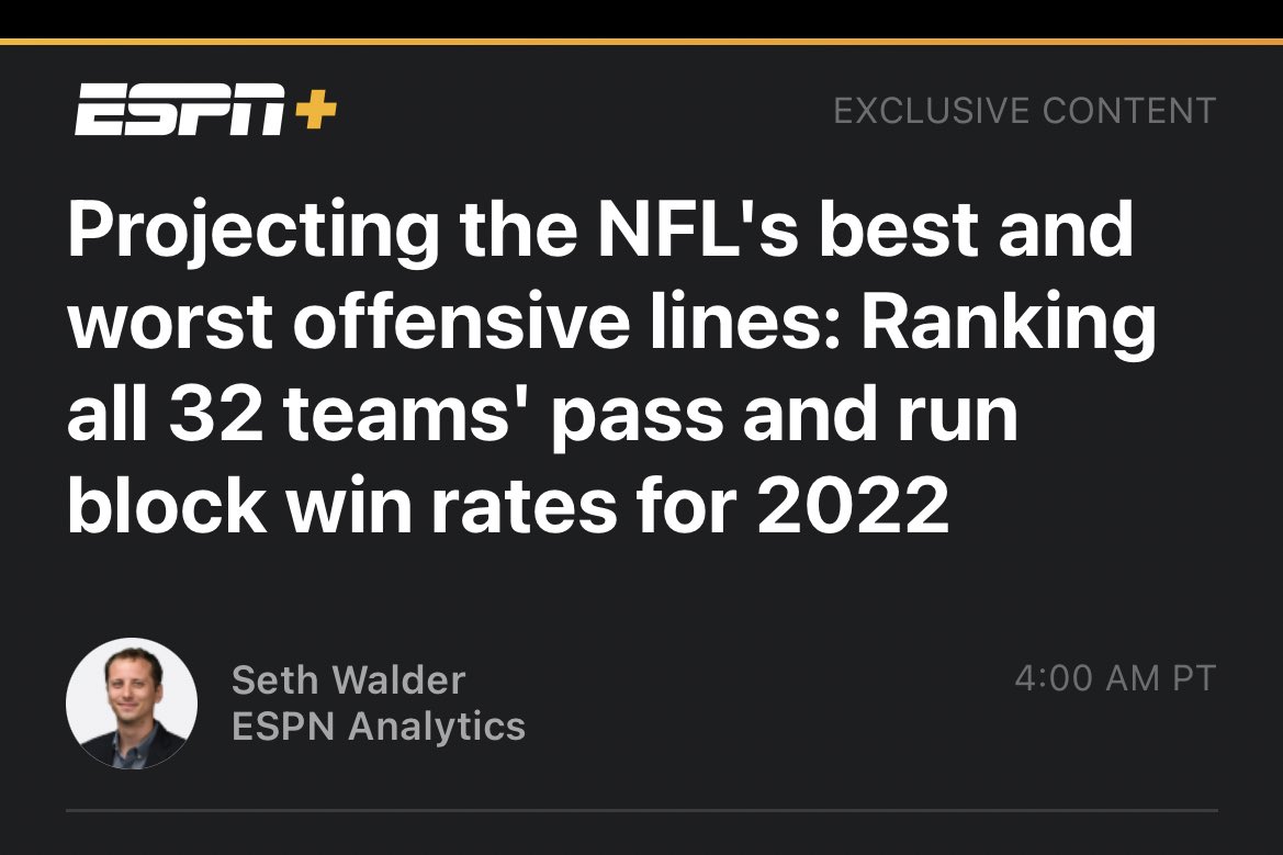 bturner23's tweet photo. ESPN ranked the Chiefs offensive line as the #1 o-line in the NFL for 2022 https://t.co/oHe0EJ9qot