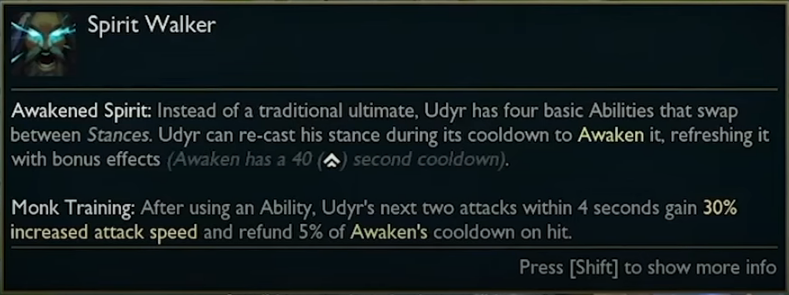 Eu picko Udyr independente do matchup tweet media