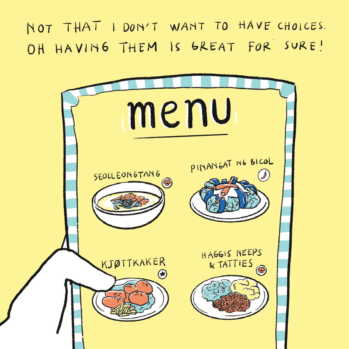 salmoncartoon's tweet photo. Choices 😵‍💫 (2/2) https://t.co/DXrrSB7yW0
