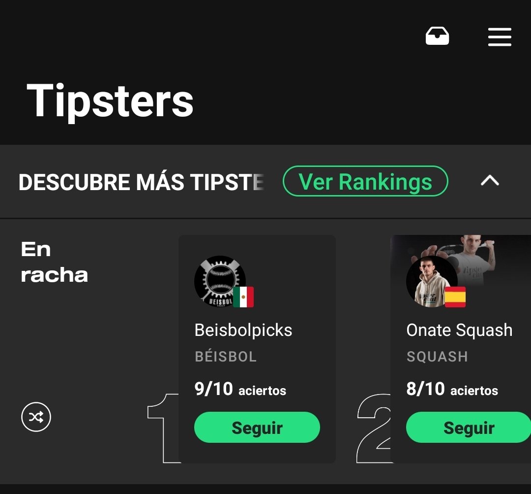 beisbolpicks's tweet photo. Jornada donde nos vamos 1-1.

Racha de 9✅ y 1❌ y logramos la primer meta de @tipsterchat 🔥

El tipster más enrachado de la plataforma. 

Me pueden seguir aquí 👇
https://t.co/fS7AOQtN0f

Se vienen #FreePicks😉

#GamblingTwiitter
#bettingtips https://t.co/FeFJoFg3gw
