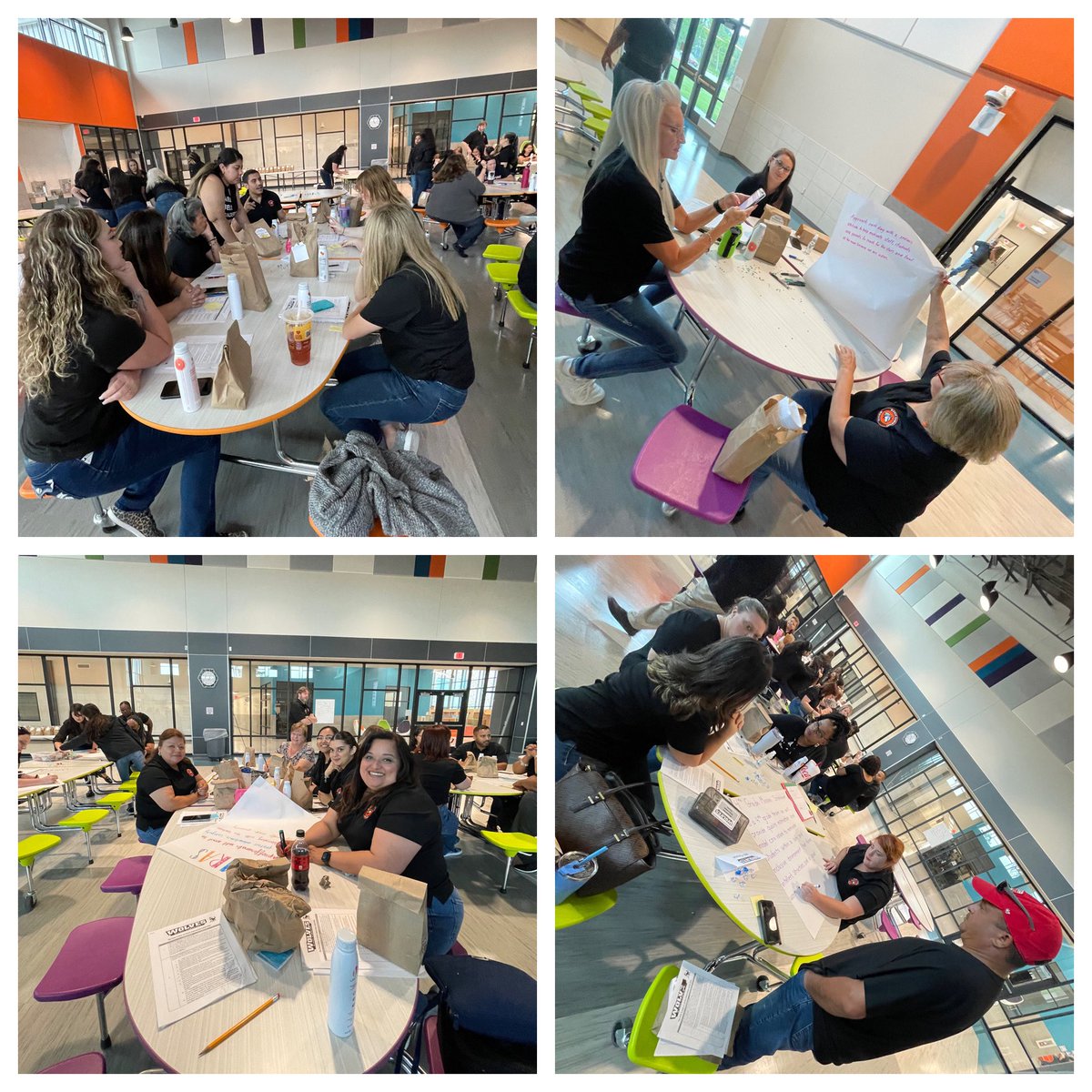 McGheeWolves's tweet photo. We are so happy to have our McGhee Family on campus! Great day of collaboration and goal setting! @McGheeWolves @ChannelviewISD #MESFamily #empoweringwolves #owooooo https://t.co/pPN70PmsFJ