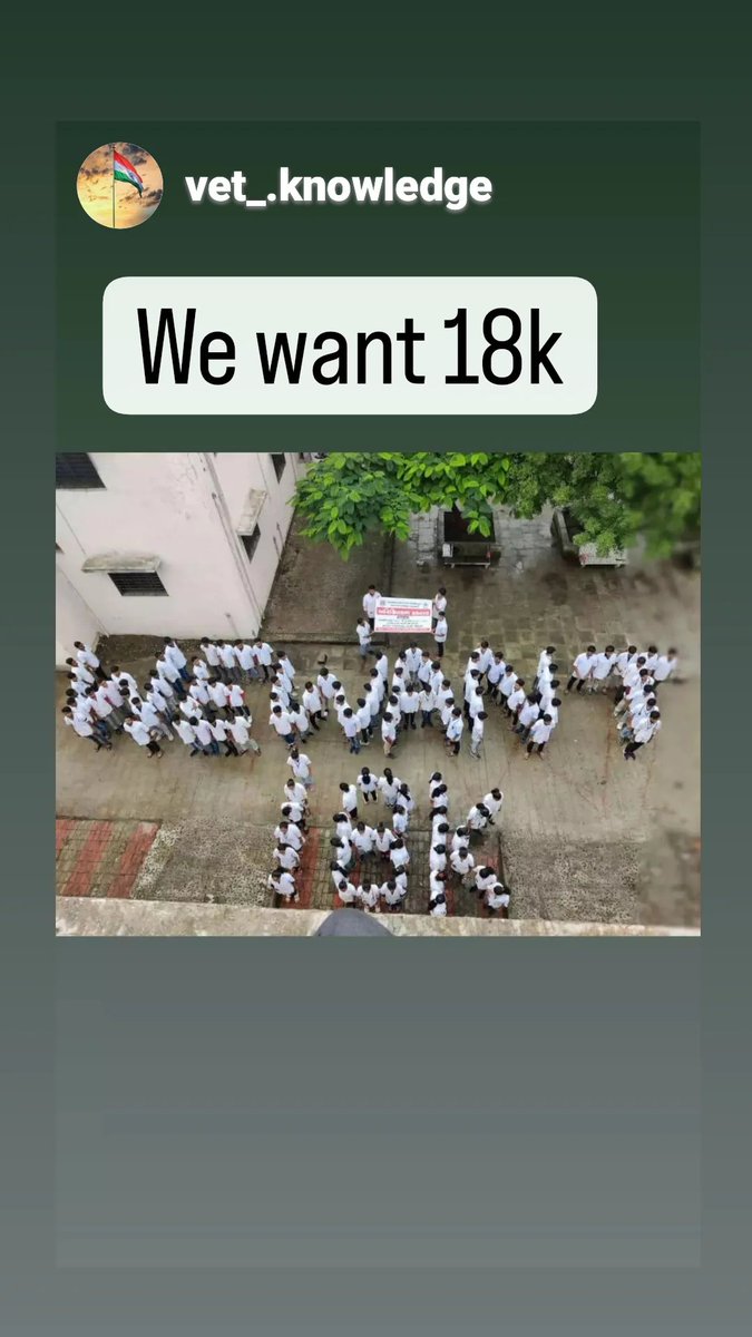 "कब तक सिर झुकाकर जुल्म बर्दाश्त करेंगे,
आन्दोलन से देश को जागरूक करने का प्रयास करेंगे."

#Increase_Guj_Vet_Stipend 
#guj_veterinary_students_on_strike 
#guj_vet_union 
<a href="/CMOGuj/">CMO Gujarat</a> <a href="/RaghavjiPatel/">Raghavji Patel</a> <a href="/KanuDesai180/">Kanu Desai</a> <a href="/CRPaatil/">C R Paatil</a> <a href="/Bhupendrapbjp/">Bhupendra Patel</a> <a href="/ndtv/">NDTV</a> <a href="/sandeshnews/">Sandesh</a> <a href="/tv9gujarati/">Tv9 Gujarati</a> <a href="/VtvGujarati/">VTV Gujarati News and Beyond</a>