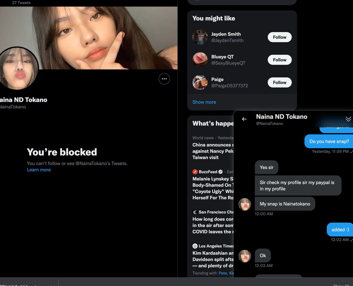 buyingman8's tweet photo. @NainaTokano blocked me after I paid, can't find any Asian sellers think I gotta stop buying lol
#buyingcontent #sellingcontent https://t.co/Rph8nuFH5j