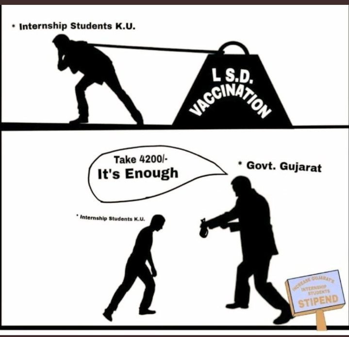 #Increase_Guj_Vet_Stipend 
#guj_veterinary_students_on_strike 
#guj_vet_union 
<a href="/CMOGuj/">CMO Gujarat</a>
<a href="/RaghavjiPatel/">Raghavji Patel</a>
<a href="/KanuDesai180/">Kanu Desai</a>
<a href="/CRPaatil/">C R Paatil</a>
<a href="/Bhupendrapbjp/">Bhupendra Patel</a>
<a href="/ndtv/">NDTV</a>
<a href="/sandeshnews/">Sandesh</a>
<a href="/tv9gujarati/">Tv9 Gujarati</a>
<a href="/VtvGujarati/">VTV Gujarati News and Beyond</a>

 Injustice anywhere is a threat to justice everywhere.

 #Increase_Guj_Vet_Stipend