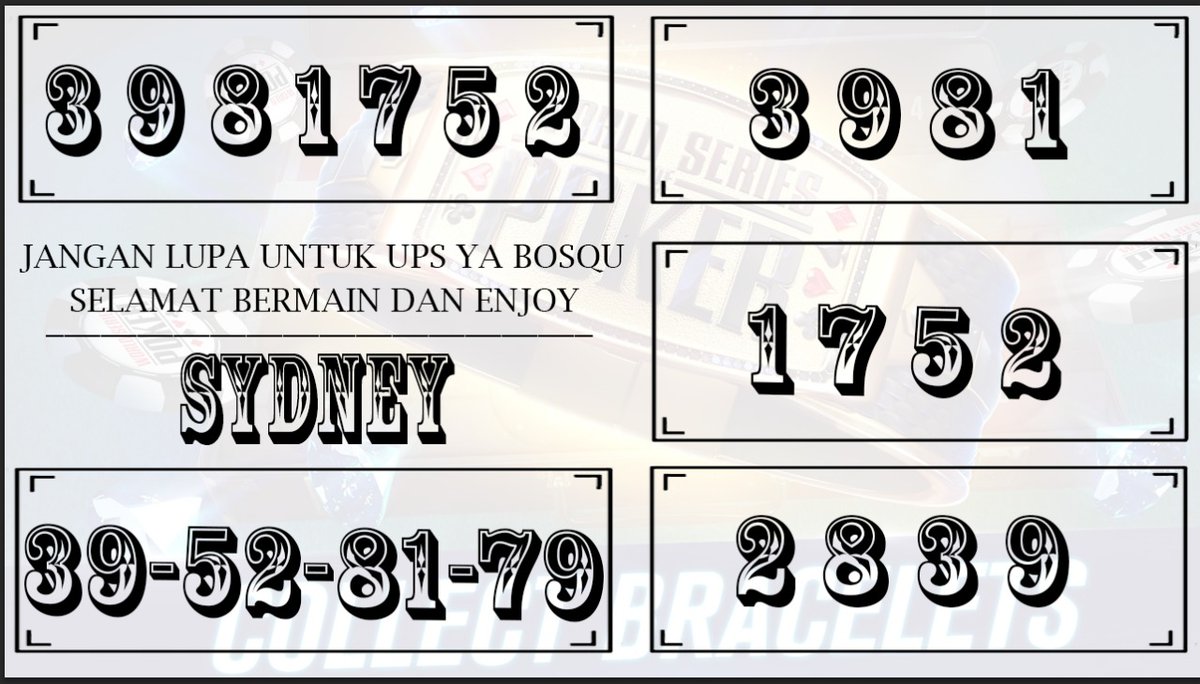 AngkaInces's tweet photo. PREDIKSI : SYDNEY
TANGGAL : 06 - 08 - 2022

GABUNG GRUB PREDIKSI TOGEL GRATIS TANPA MAHAR 100%
https://t.co/2B6EgGYEUz

https://t.co/QrVddxUoP7

 #prediksi4D  #angkamain #prediksihk #angkatogel #prediksi https://t.co/ozZT9OUORk