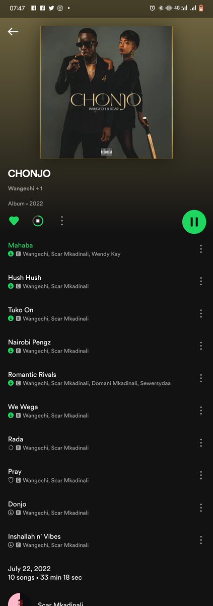 IAm_DannieK's tweet photo. Always Support ๐ฐ๐ช music @wangechikenya x @scar_mkadinali Album #CHONJO ๐ of my โถ๏ธ ๐.๐ซถ๐พ๐ซถ๐พ๐ซถ๐พ๐๏ธ๐โ๐พ๐ https://t.co/ecJsrmJoWc