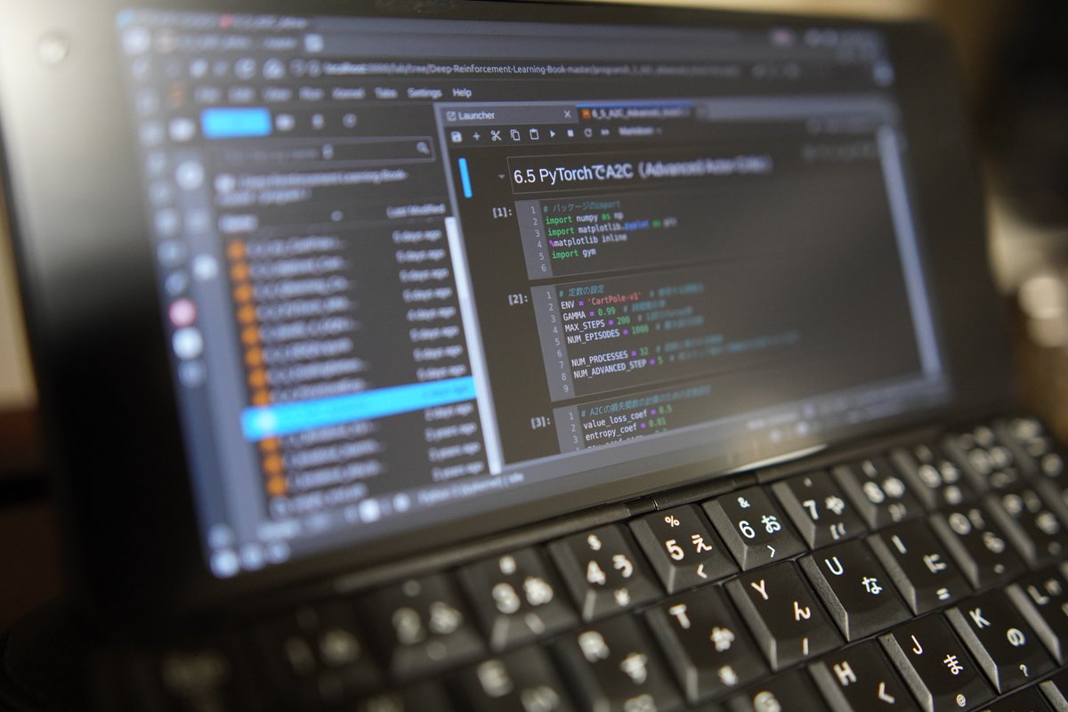 silhouette2020's tweet image. つくりながら学ぶ！深層強化学習 PyTorchによる実践プログラミング [著:小川雄太郎 ]
Android端末で6章まで実行確認できました^_^
silhouette-designer.com/android-termux…
#CosmoCommunicator
#AstroSlide5G
#GeminiPDA
#PlanetCommunity
#python
#pytorch
#android
#termux
amzn.to/3dakyoR