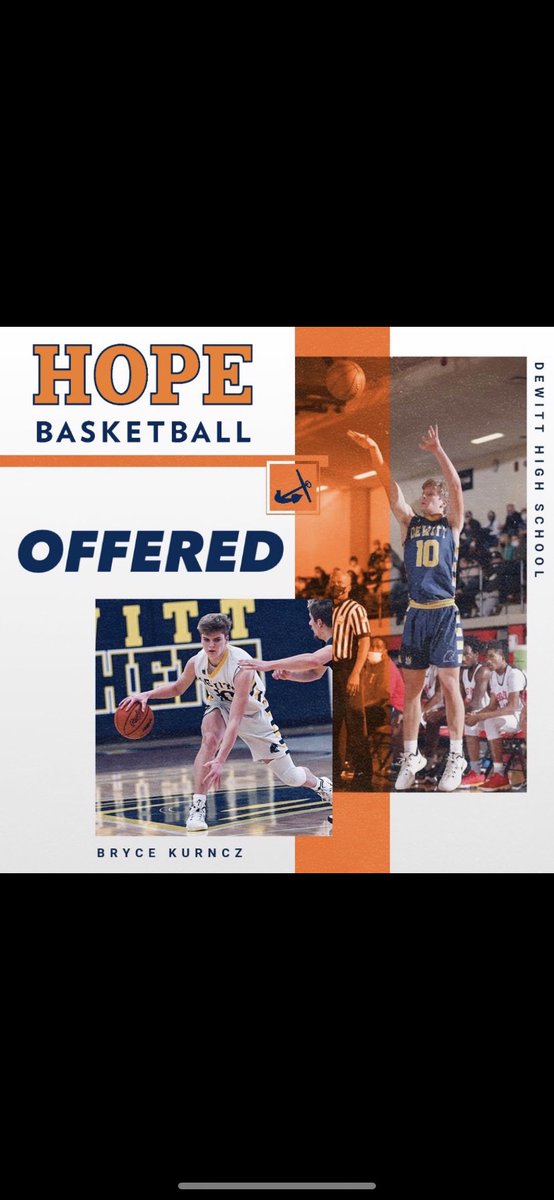 After a great day at Hope, I’m excited to receive an offer from Hope College! Thank you to Coach Mitchell and his coaching staff! <a href="/coachmitch44/">Greg Mitchell</a>