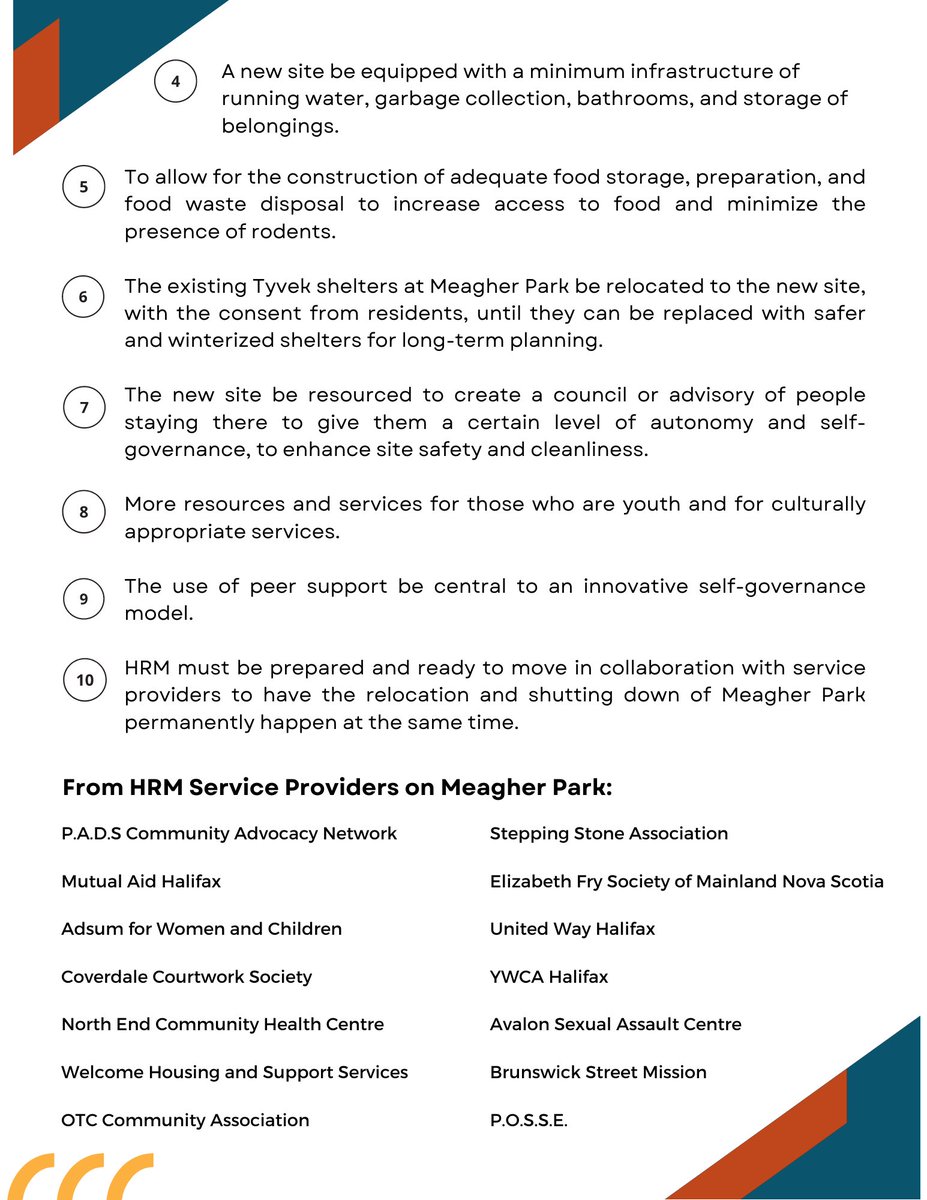 OTChfx's tweet photo. Solidarity with our unhoused neighbours. Joint statement from community organizations supporting a non-violent, self-determined encampment relocation plan for unhoused folks in our community, specifically those facing displacement from the park. @HfxRegPolice @NS_DCS @hfxgov https://t.co/woADHNmM9X
