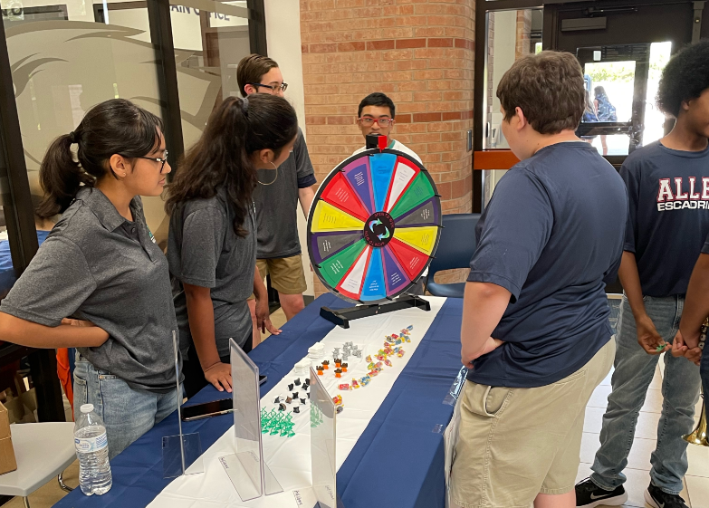 SO MUCH FUN! The <a href="/AllenHS_Eagles/">Allen High School</a> back to school bash was a blast! 🌟❤️ Thank you for visiting us!
Our booth focused on spreading the word about the program but also  trivia questions about STEAM for some epic 3D printed prizes :)