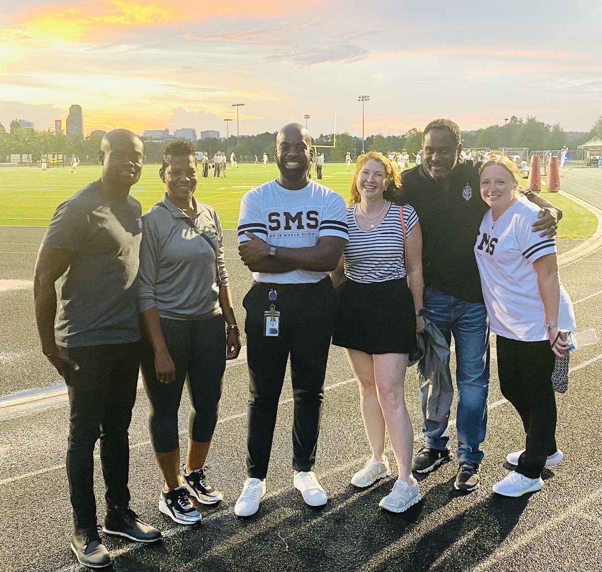 NAPPS Friday night lights with our Warrior ( and jr Warrior/ cougar ) principals !! ⁦<a href="/MerriweatherEDU/">Dr. Dominique R. Merriweather</a>⁩ ⁦<a href="/APSNAWarriors/">North Atlanta High School</a>⁩ ⁦<a href="/SMSFielder/">Amanda Fielder</a>⁩ ⁦<a href="/nappsus/">NAPPS</a>⁩ ⁦@APHoward_Sutton⁩