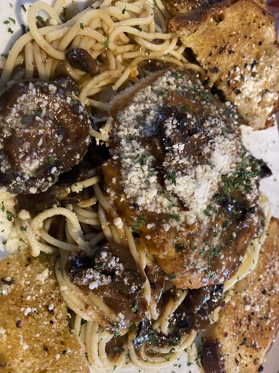 Veal marsala in the Little Italy neighborhood (of Cleveland)…. yum!