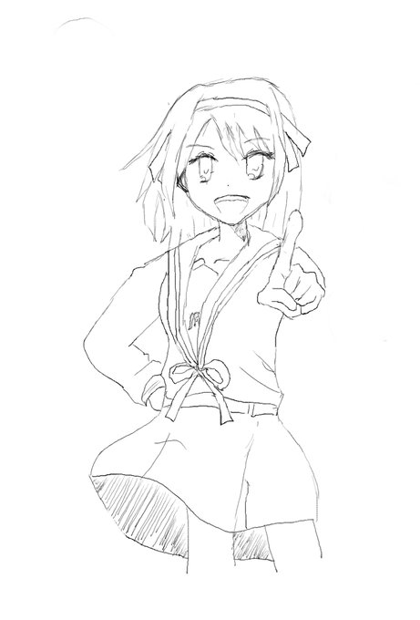 涼宮ハルヒo 手書きイラスト ディスカウント 涼宮ハルヒo 手書きイラスト ディスカウント