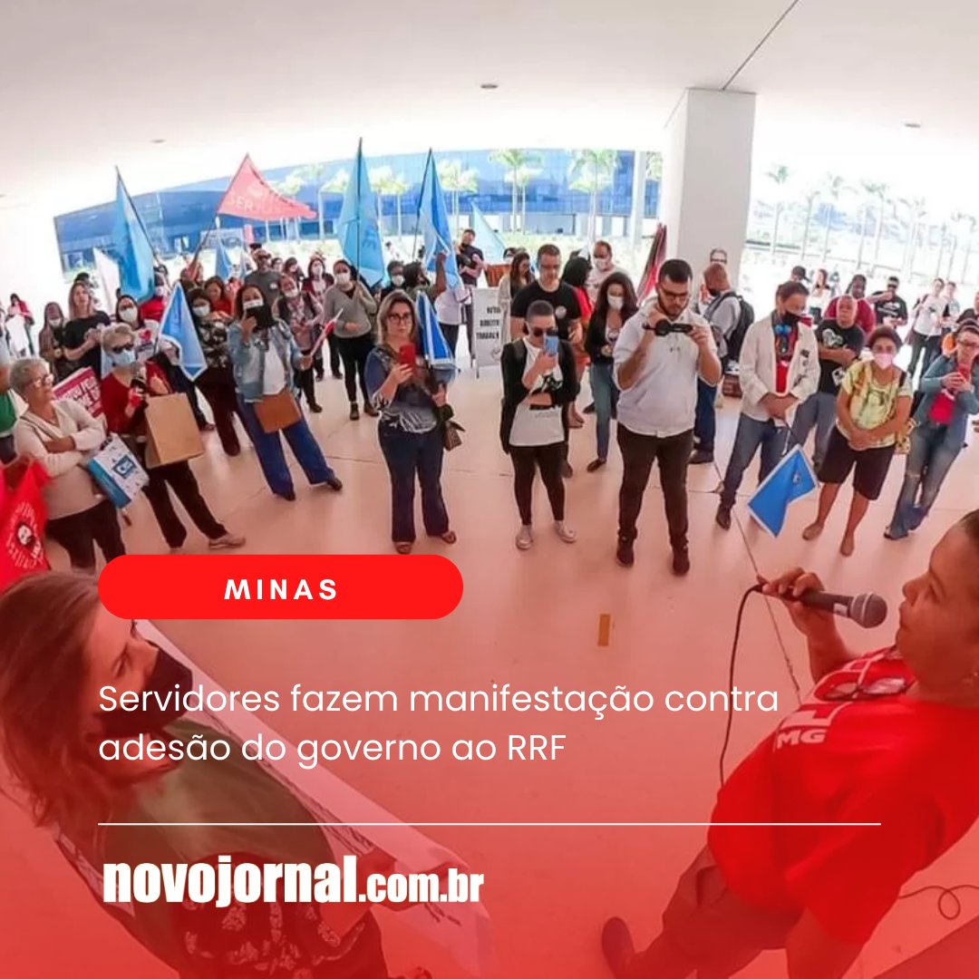novojornal_'s tweet photo. Servidores estaduais realizam uma manifestação na Cidade Administrativa, nesta sexta-feira (5), contra o Regime de Recuperação Fiscal (RRF) proposto pelo governo de Minas.
#RRF #romeuzema #STF #SindUTE #deniseromano #bolsonaro https://t.co/wwTSZVlRHM