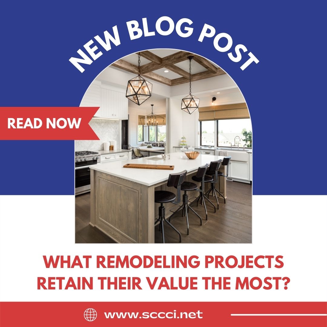 SCCCI's tweet photo. Did you know that 55% of homeowners plan to renovate their homes in 2022? Renovations have the ability to transform your home and make it a more comfortable place. Check out our blog that goes over what remodeling projects retain their value the most here: https://t.co/5YIwCwYrXj https://t.co/ezYbFnaFoi