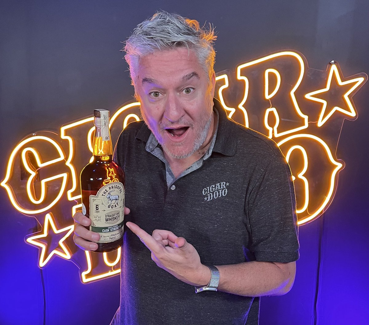 Tonight on #SmokeNightLive! Kristopher Hart of the acclaimed podcast <a href="/MyWhiskeyNeat/">WhiskeyNeat</a> joins the show. We’ll sample his own offering: The Prideful Goat 6 Year Rye and see what it has to offer. facebook.com/CigarDojo