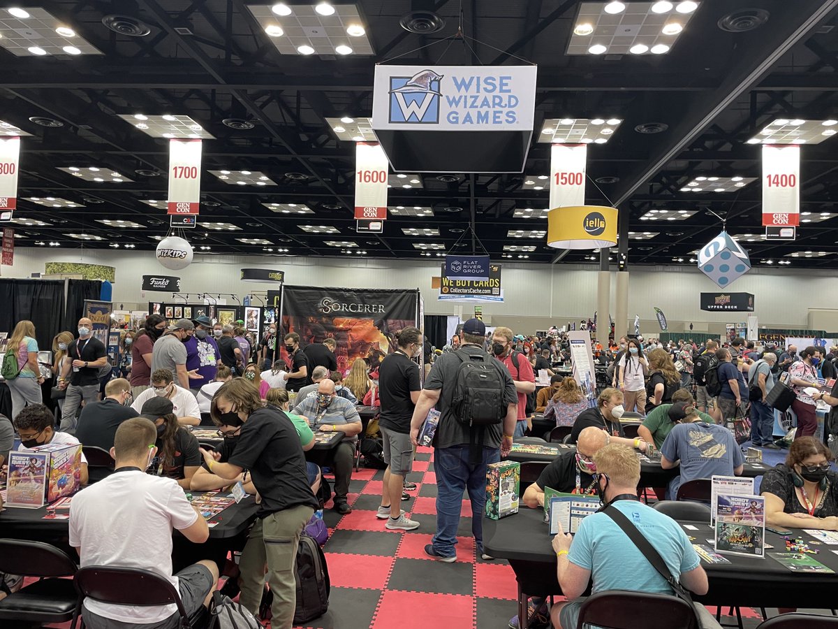 Hey friend! 👋 We’re at Gen Con! Be sure to stop by and see us at Booth 1537! #gencon #starrealms #herorealms #robotquestarena