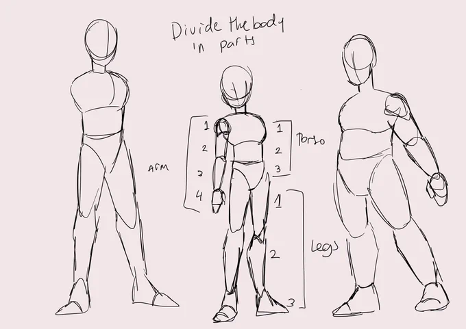 I was asked how i do different body shapes so I did this!

I usually divide the body in simple shapes and not so many parts, keeping it simple yet efficient

And after that You can change shape and sizes to give each character a unique body type :D 