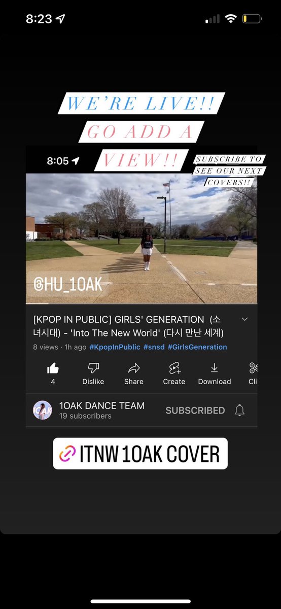 niccihoya's tweet photo. announcing somethin…HOWARD UNIVERSITY KPOP DANCE TEAM 1ST COVER OUT NOW!!! https://t.co/ClXrmKQ3LH https://t.co/FXnS8yWsyd