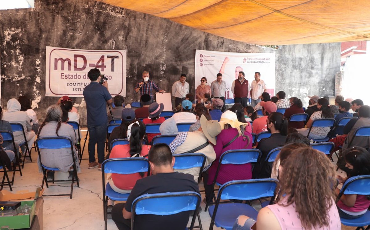 FerVilchisMx's tweet photo. #Leales | Nuestro compromiso con el pueblo #mexiquense es real. Seguimos recorriendo los municipios del #Edomex para responder a su confianza y también para refrendar nuestra lealtad con el Movimiento de Defensa de la #4T que encabezará la maestra @delfinagomeza. (1/2) https://t.co/U7GVc079Lr