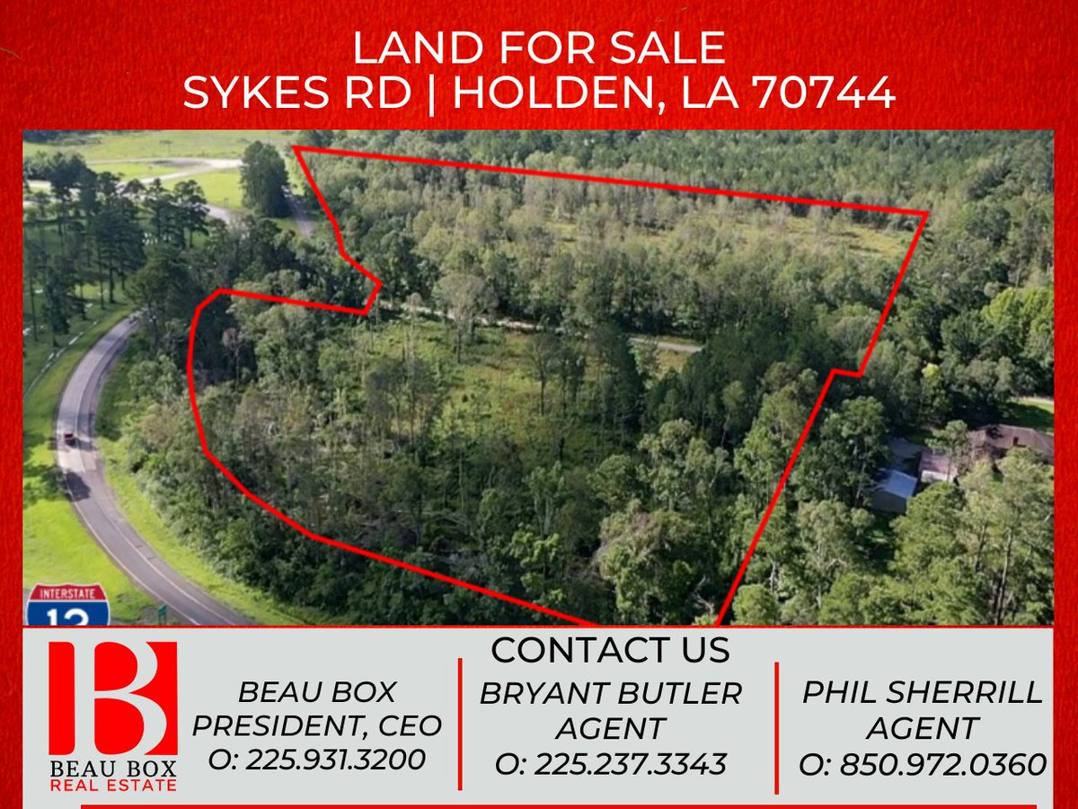 BeauBoxRE's tweet image. Land For Sale
Sykes Rd | Holden, LA 70744.
\📌 The property consists of one 20.183 acre tract split by Sykes Rd...
 👇
cutt.ly/VZSjbxm
#Holden #commercialpropertyforsale #commercialrealestate #beaubox #realestate #neworleans