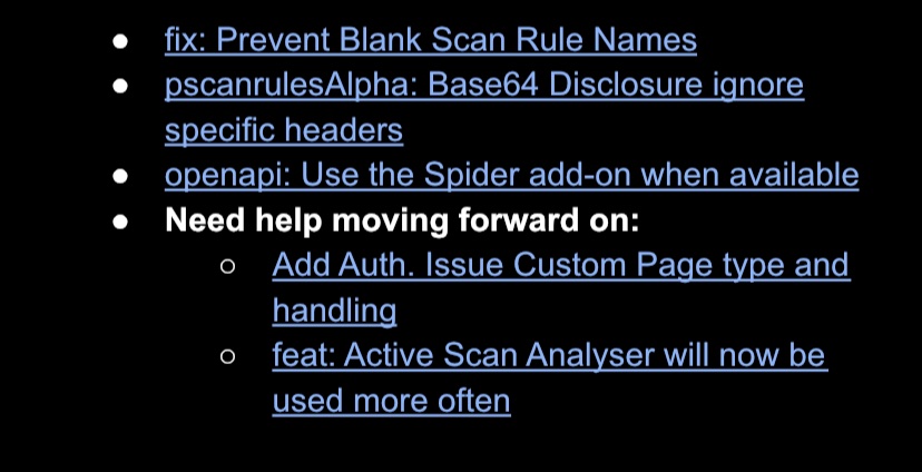 kingthorin_rm's tweet image. What’s been happening lately:

#zaproxy #owasp #OpenSource