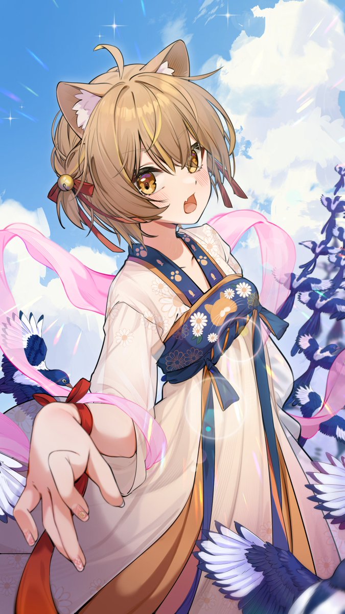 xuya2333's tweet photo. 是miru的七夕插图！和织女miru一起过鹊桥！ https://t.co/vmaYtIWU0m