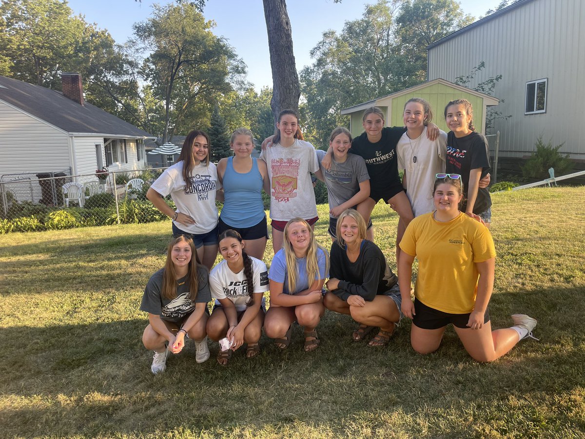 One last get together before school starts. Team cookout last night at Coach’s G’s!