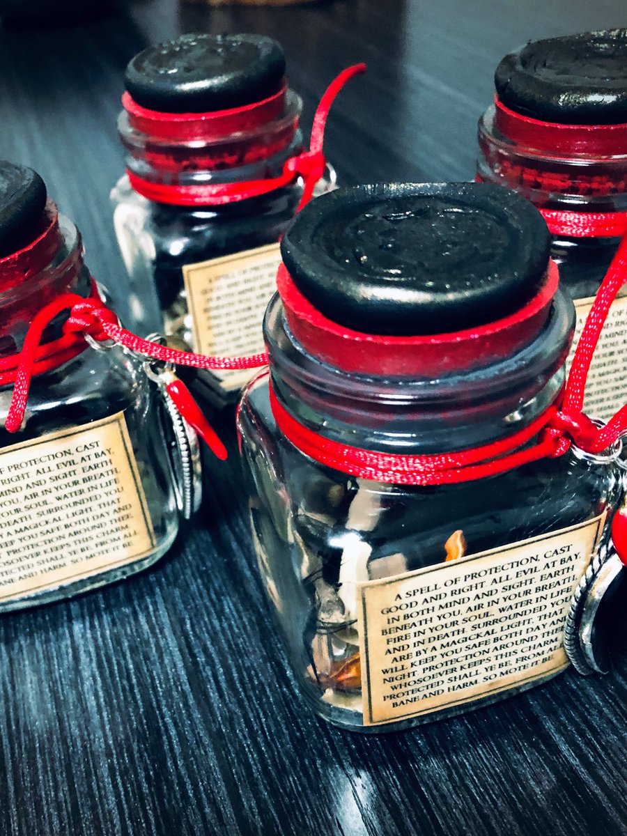 KyleBLeite's tweet photo. Restocked! Check out our Protection Magick Witchesโ Spell Bottles!
https://t.co/QsoKI9UVCc
#handmademagick #witchcraft #witch #spellbottles #conjure https://t.co/f2JYiCYa7y