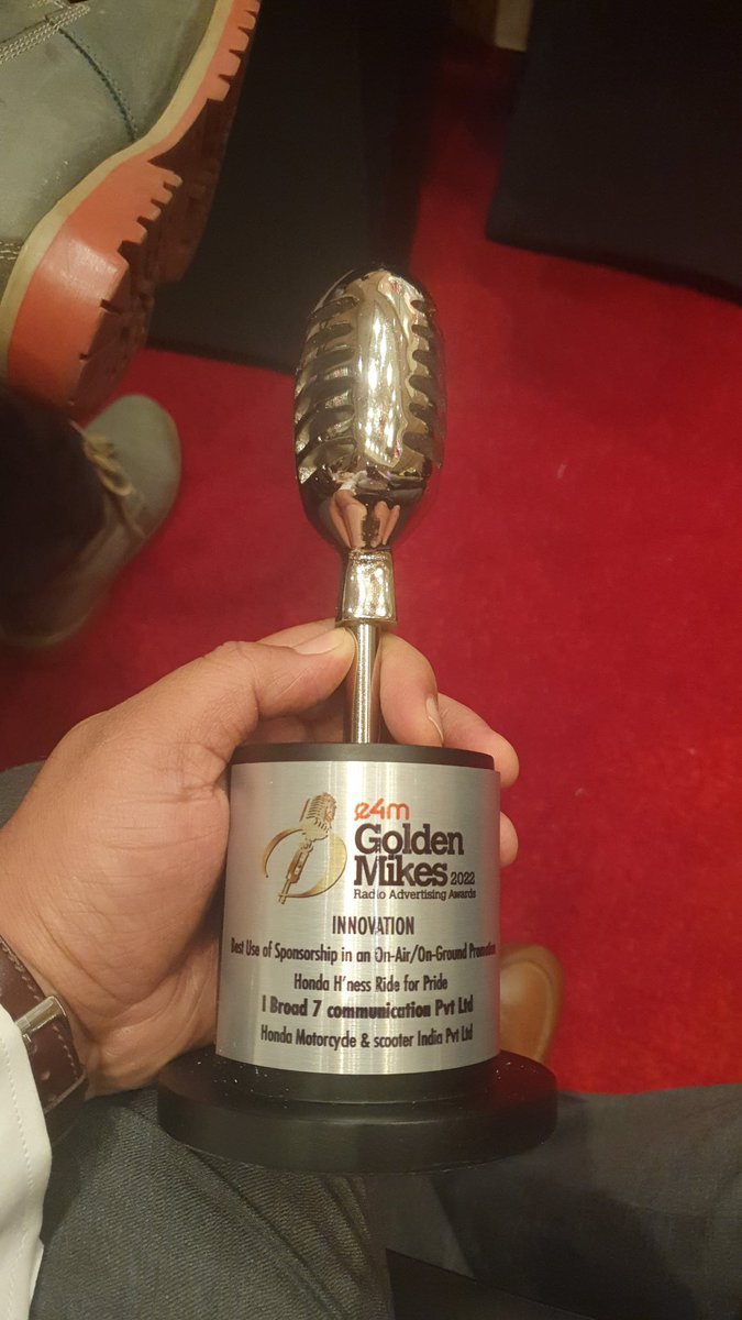 SachinPandey85's tweet photo. Thanks for #goldenmikes2022 #ibroad7 #earshot #radio #advertising #marketing #Digital https://t.co/AnVohnaCRR
