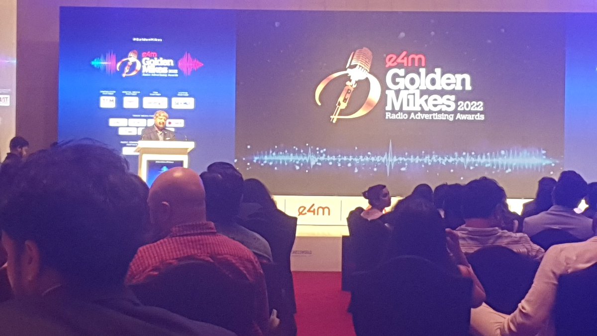 SachinPandey85's tweet photo. Thanks for #goldenmikes2022 #ibroad7 #earshot #radio #advertising #marketing #Digital https://t.co/AnVohnaCRR