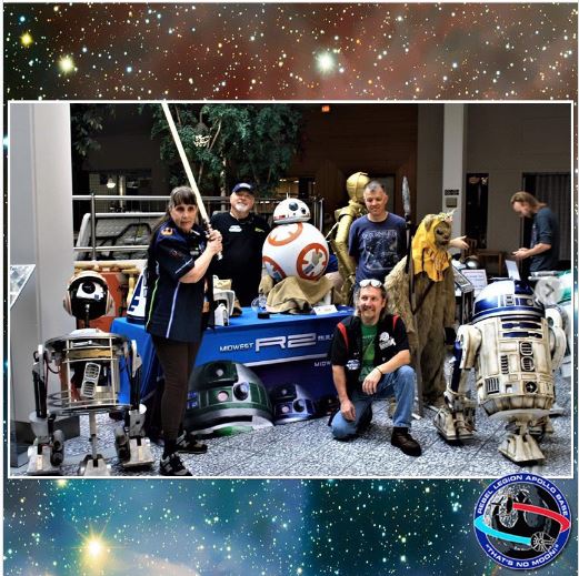 rebellegion's tweet photo. Def Com 7 happened last weekend. #Apollobase members w/ @starwarsgalaxyunited & @ohiogarrison attended the 5th year in a row. There were over 60 venders & a costume contest. The groups raised $75 for #SavetheChildren.
#starwars #rebels #rebellion #jedi #ohio #apollobase #droids https://t.co/vns603w1dy