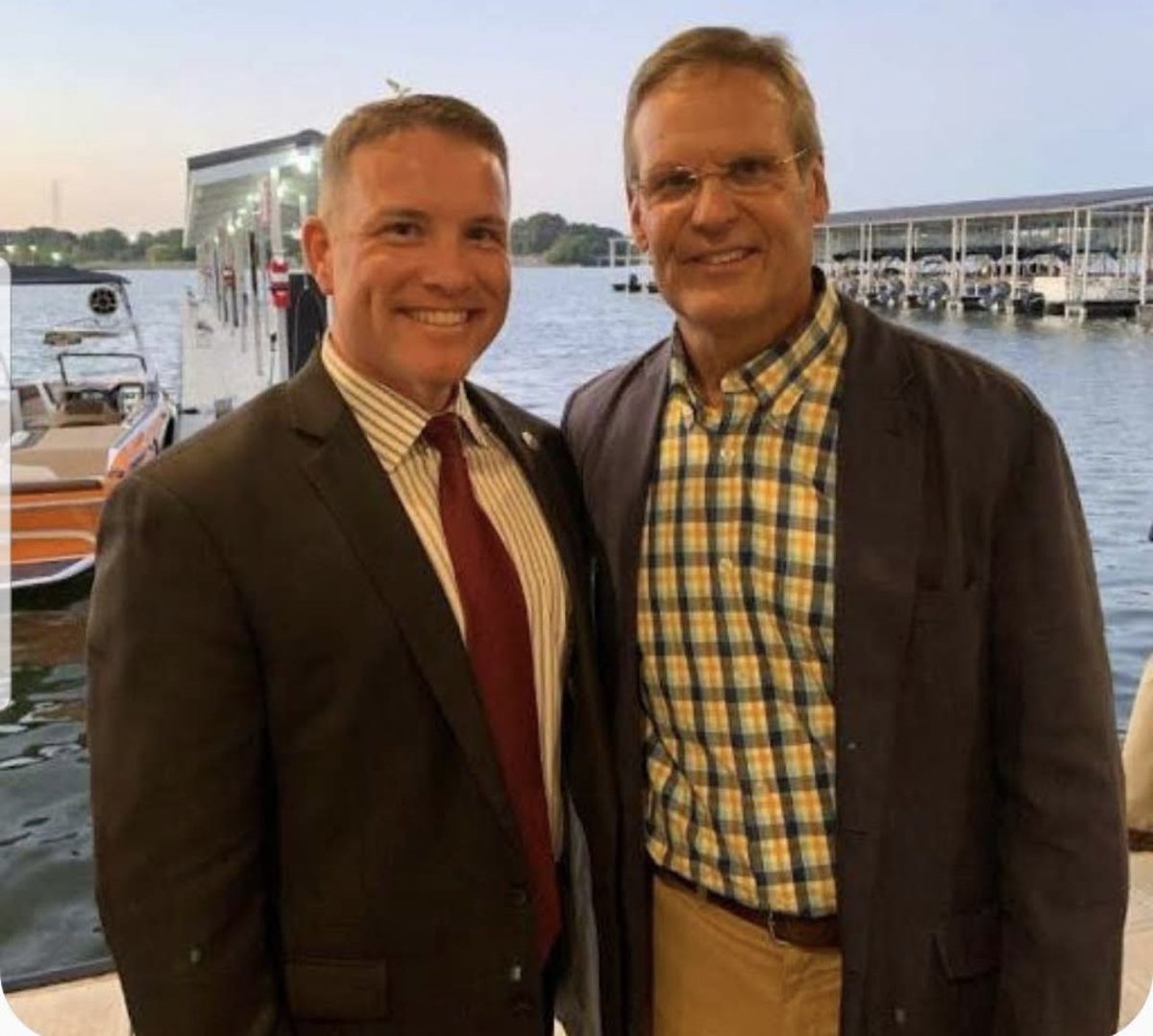 Congratulations to these two great men on being re-elected! Governor Bill Lee and Honorable Justin Angel you are my heroes…🇺🇸🫡