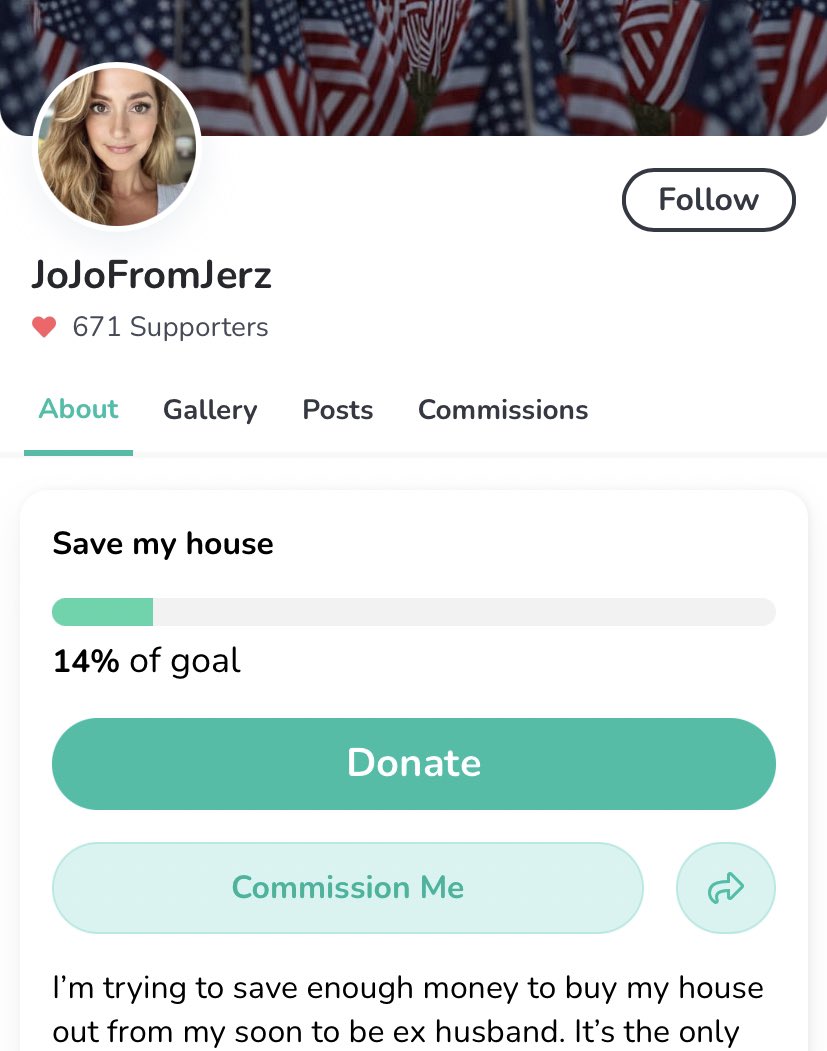 @JoJoFromJerz If everything is so great, why are you still begging for money?