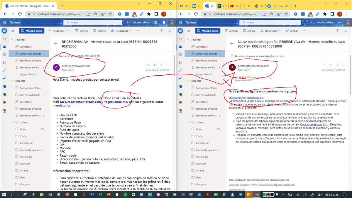arq_ddm's tweet photo. @VivaAirCol ESTAS SON SUS SOLUCIONES?? CORREOS QUE NO EXISTEN O NO RECIBEN MAILS??? ME LELVAN ASI 2 MESES https://t.co/VCMDVkcP9b