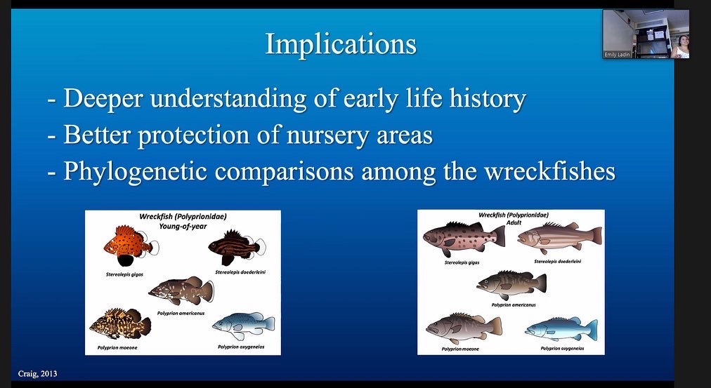 Proud bestie moment: Emily Ladin <a href="/emily_ladin/">Emily S. Ladin</a>, now Master of Science, kicking her defense’s a** and schooling folks on giant sea bass early development like it’s NBD!! Congrats and wish I could celebrate with you in person 🥂🥳🫶🏼 Can’t wait to see where you’ll succeed next!!