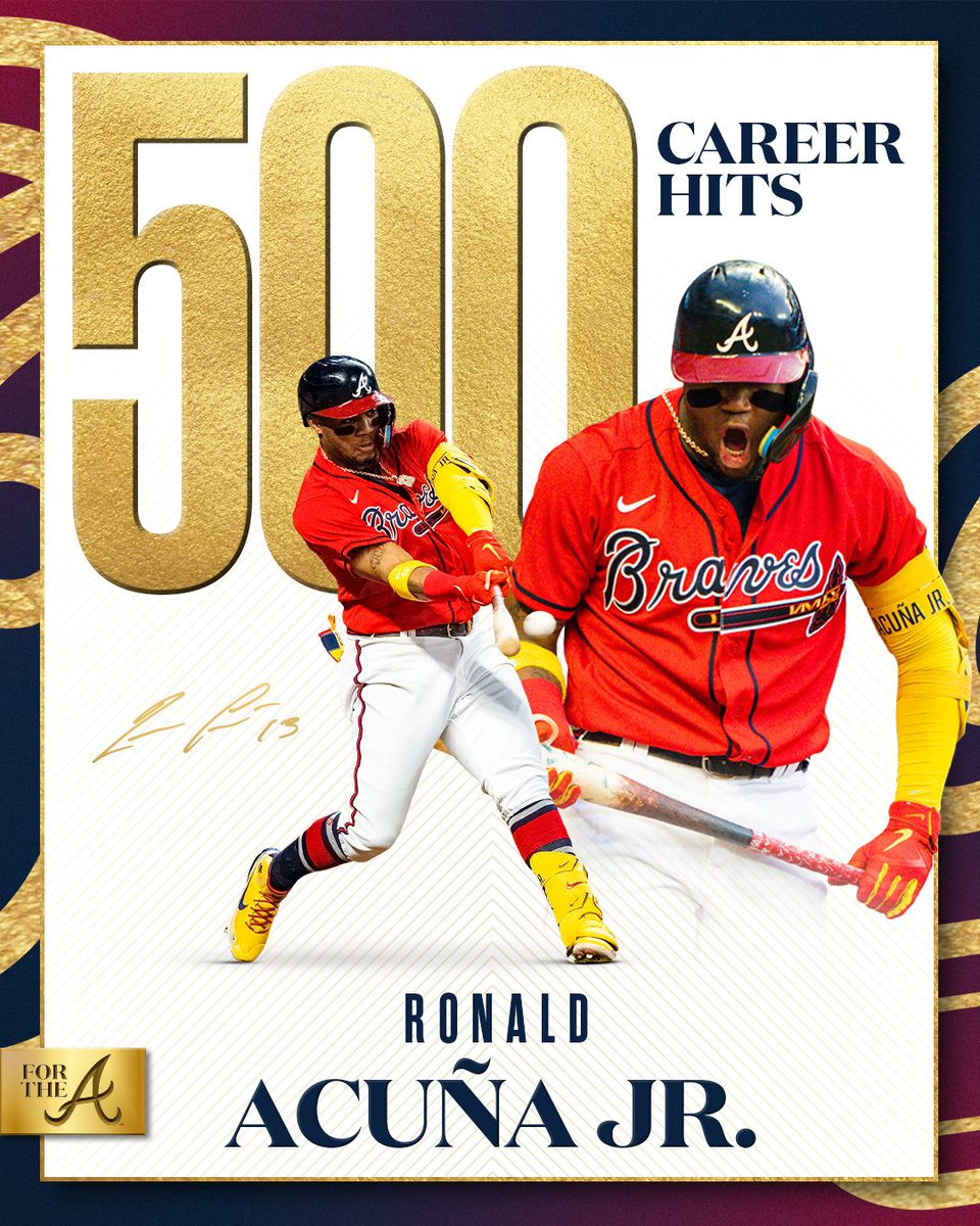 Braves's tweet photo. Congratulations @ronaldacunajr24!

#ForTheA https://t.co/KxFfsVte4f