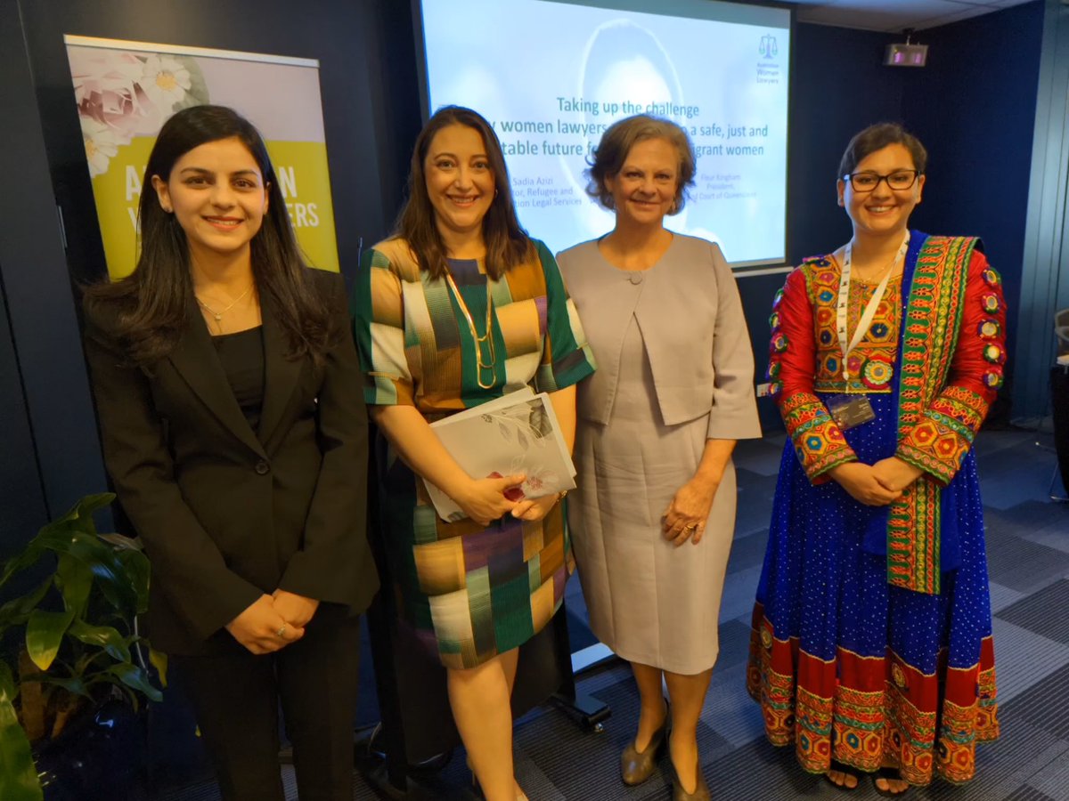 Listening to some brilliant young Afghan women lawyers now at #AWL2022